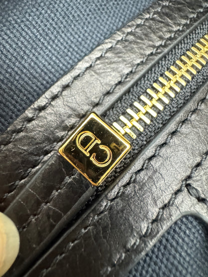 DIOR D-Journey Small 黑色油臘皮