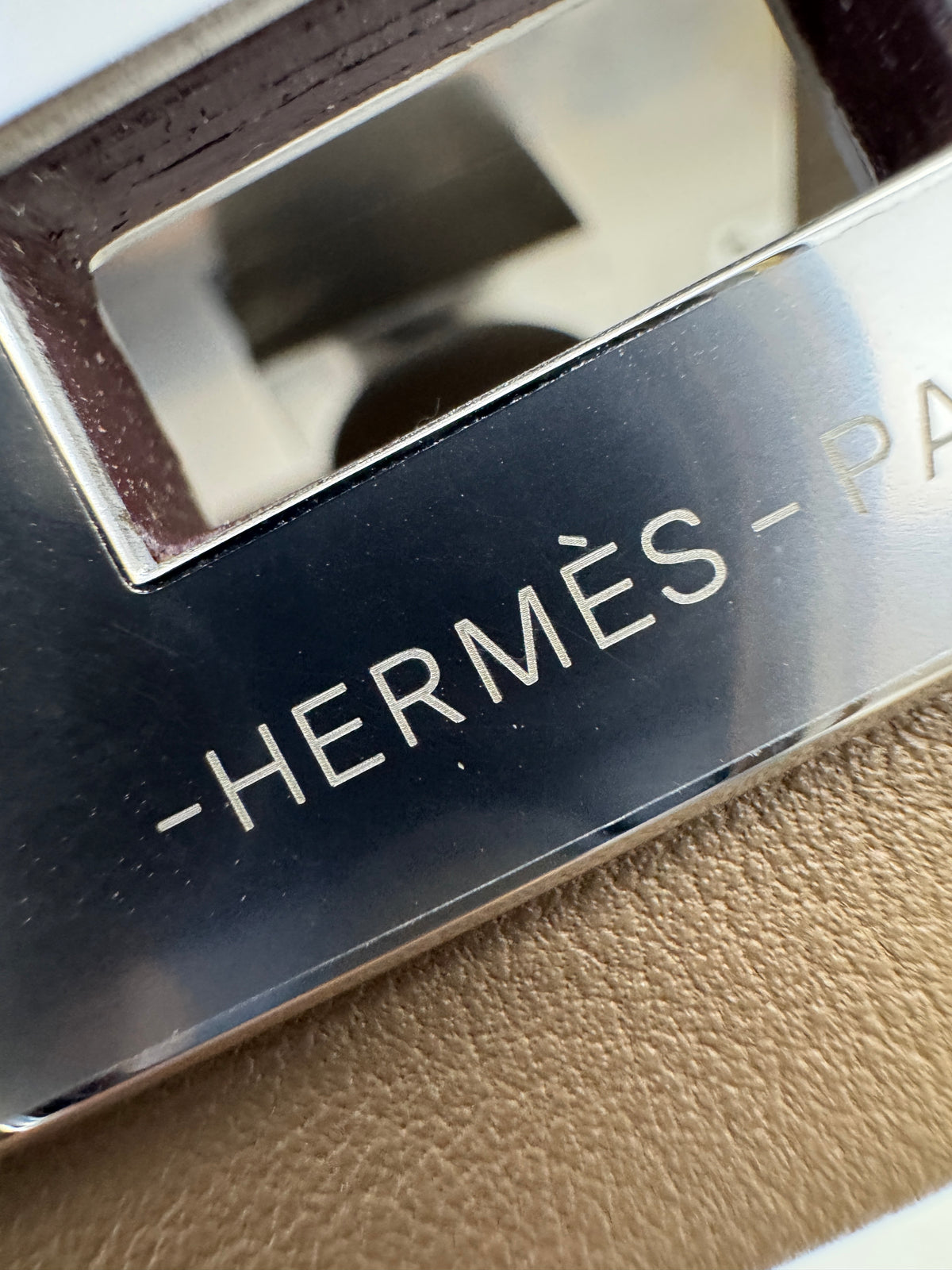 HERMRES Mini 2424 大象灰銀扣 Evercolor Etoupe PHW