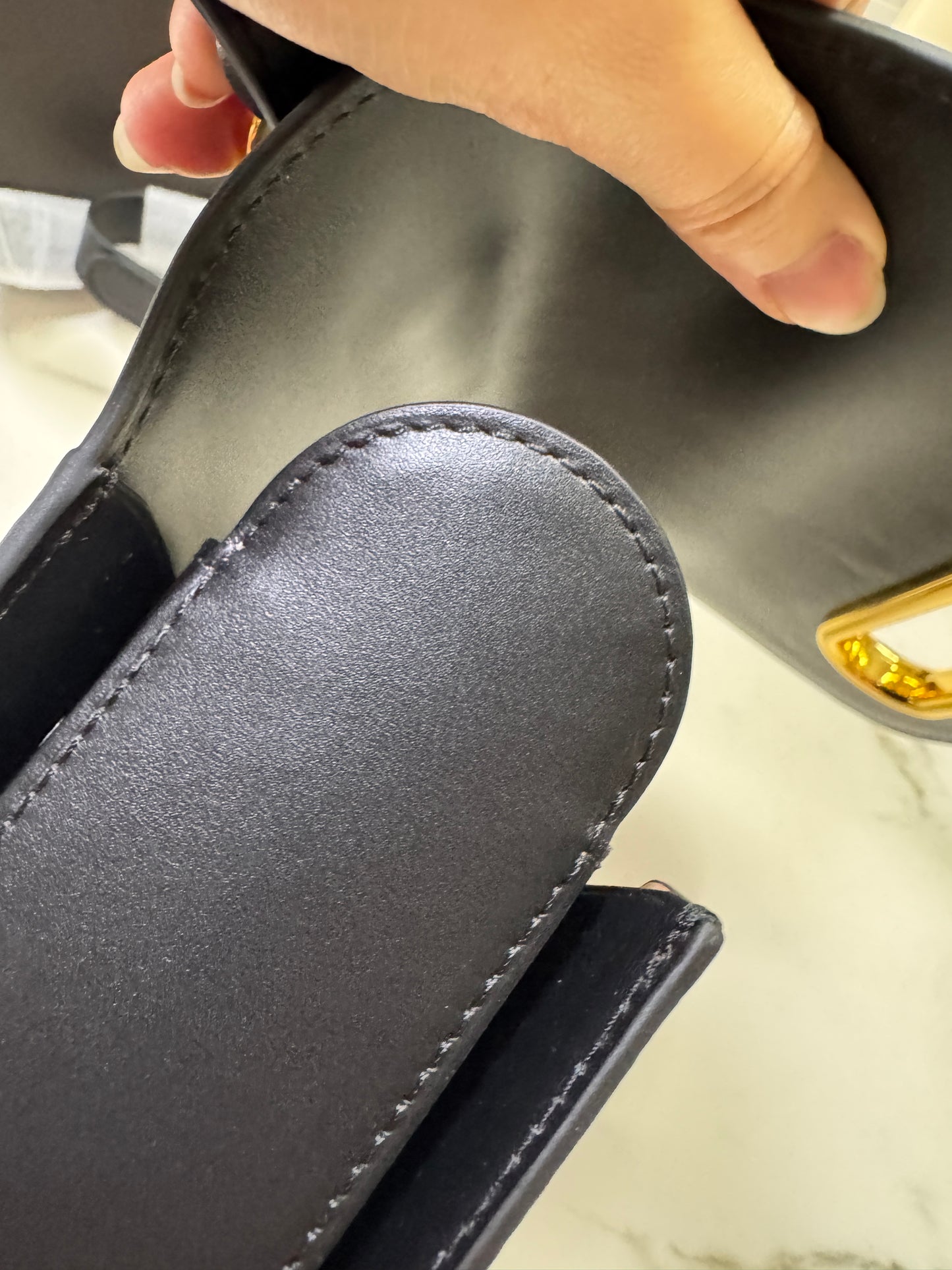 DELVAUX Lingot Shinny Calfskin