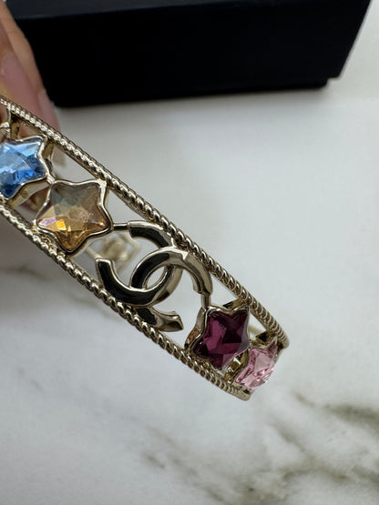 CHANEL 25P 彩色星星開口手鐲