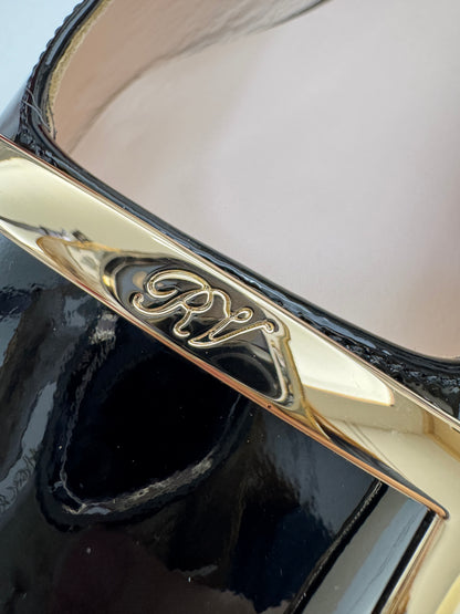 RV Slingback 漆皮黑色