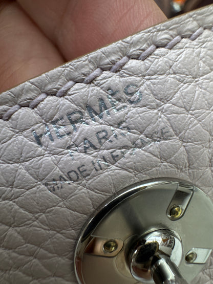 HERMES Mini Lindy 夢幻紫銀扣