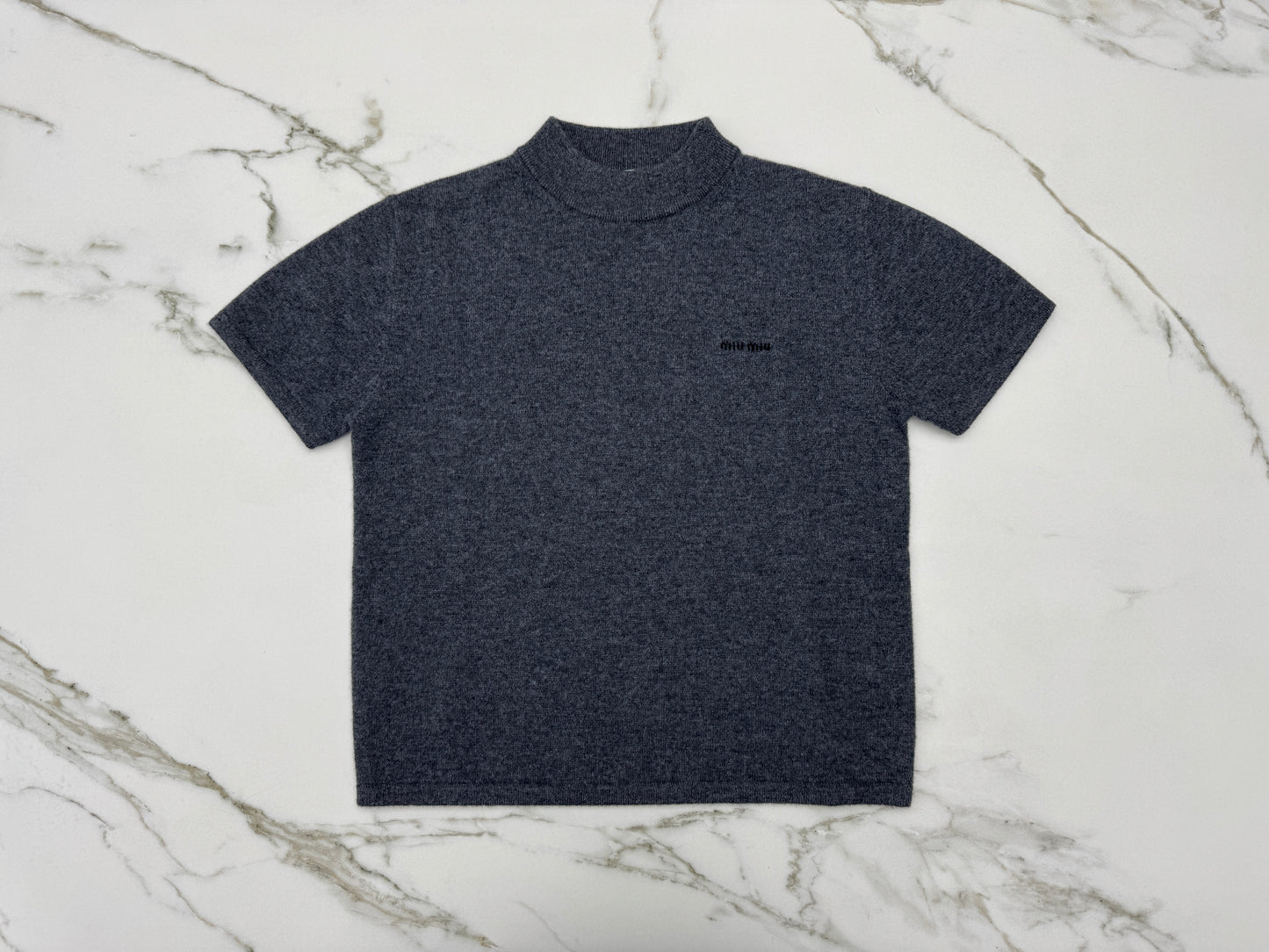 MIU MIU 短袖羊絨針織衫