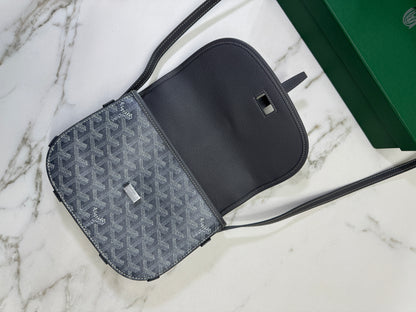 GOYARD Belvedere 郵差包 灰色 PM