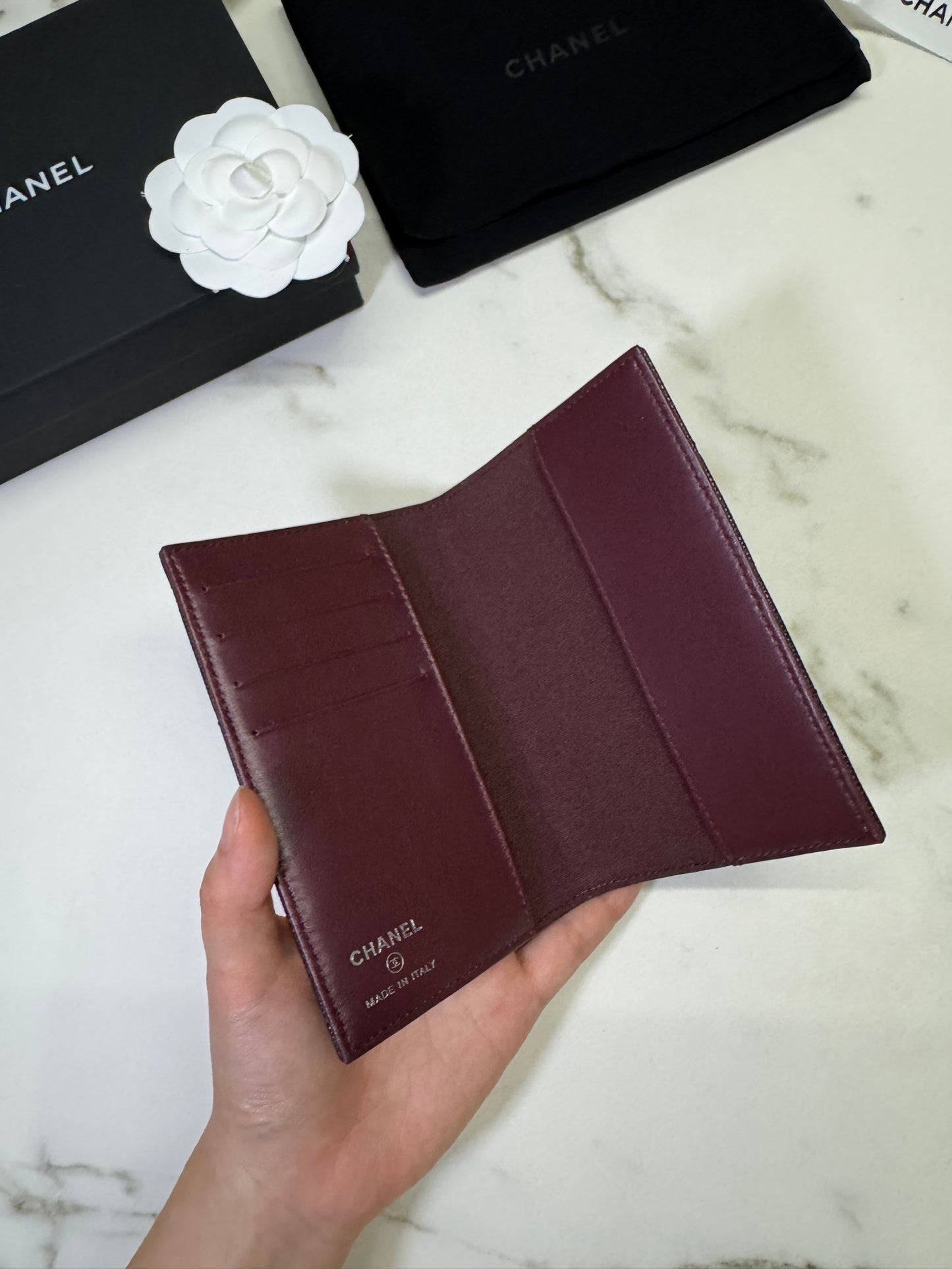 CHANEL Passport Holder 黑銀牛 Caviar