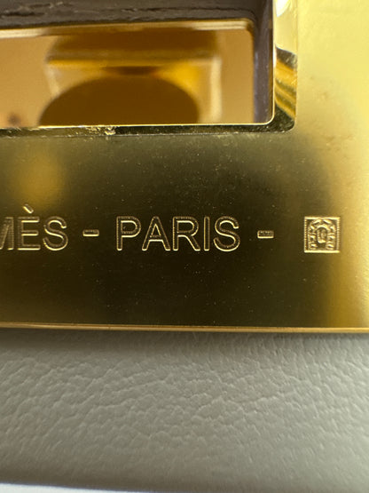 HERMES Mini 2424 冰川白金扣 Evercolor