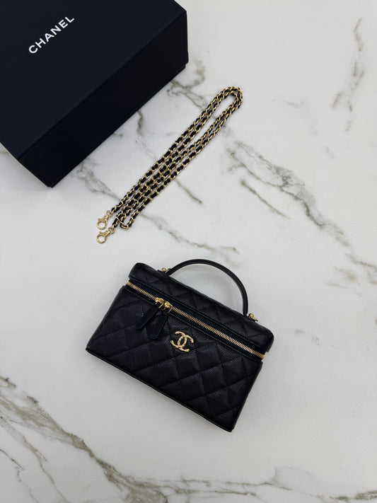 CHANEL 26C 菱格紋Logo LP盒子包