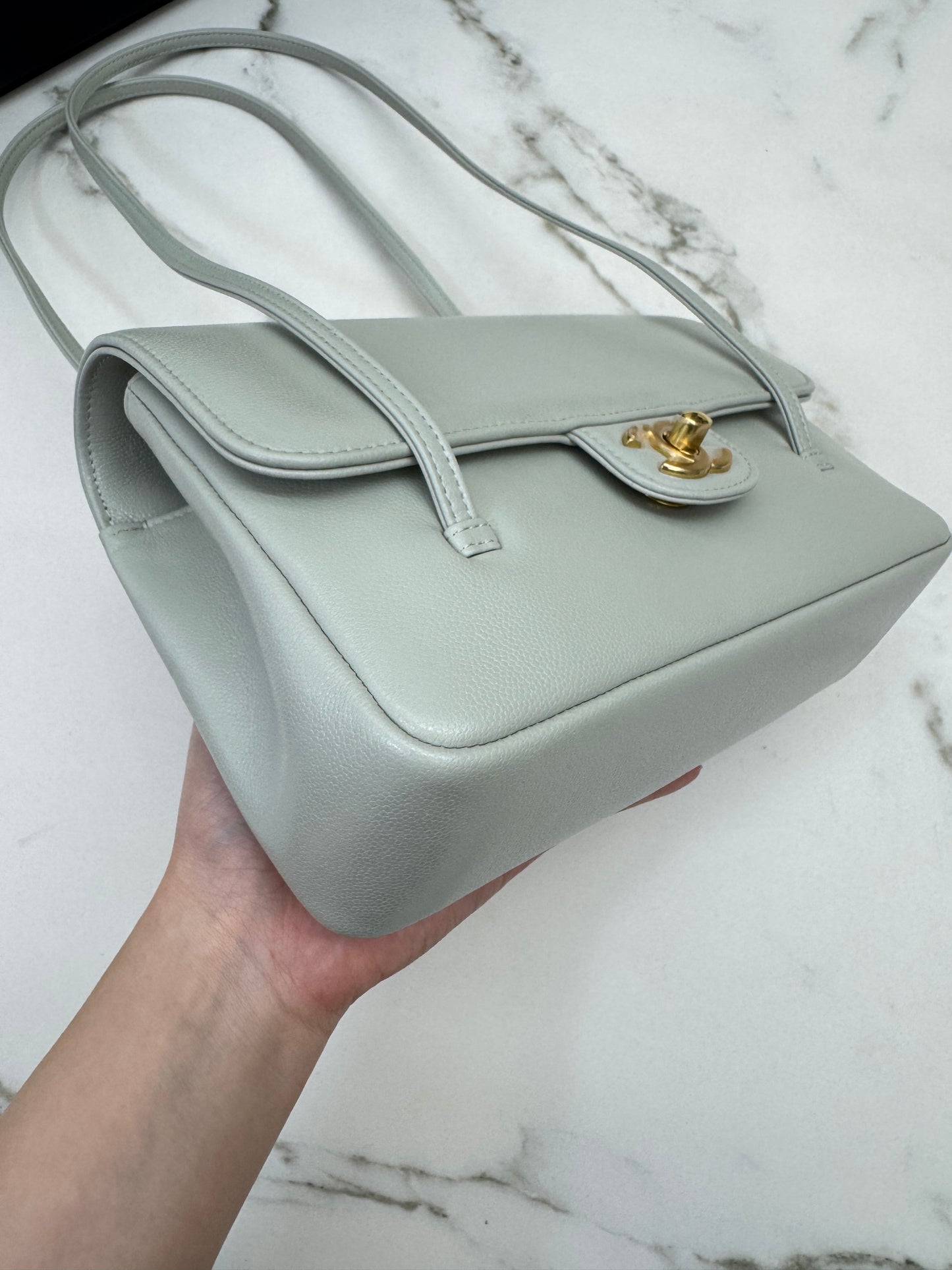 CHANEL Preppy Coco 灰綠色 Small
