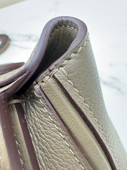 HERMES Mini 2424 大象灰金扣 Evercolor Etoupe GHW