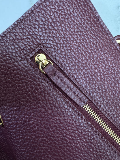 CHANEL 26S Maxi Flap Bag Small 酒紅色金扣 Burgundy GHW