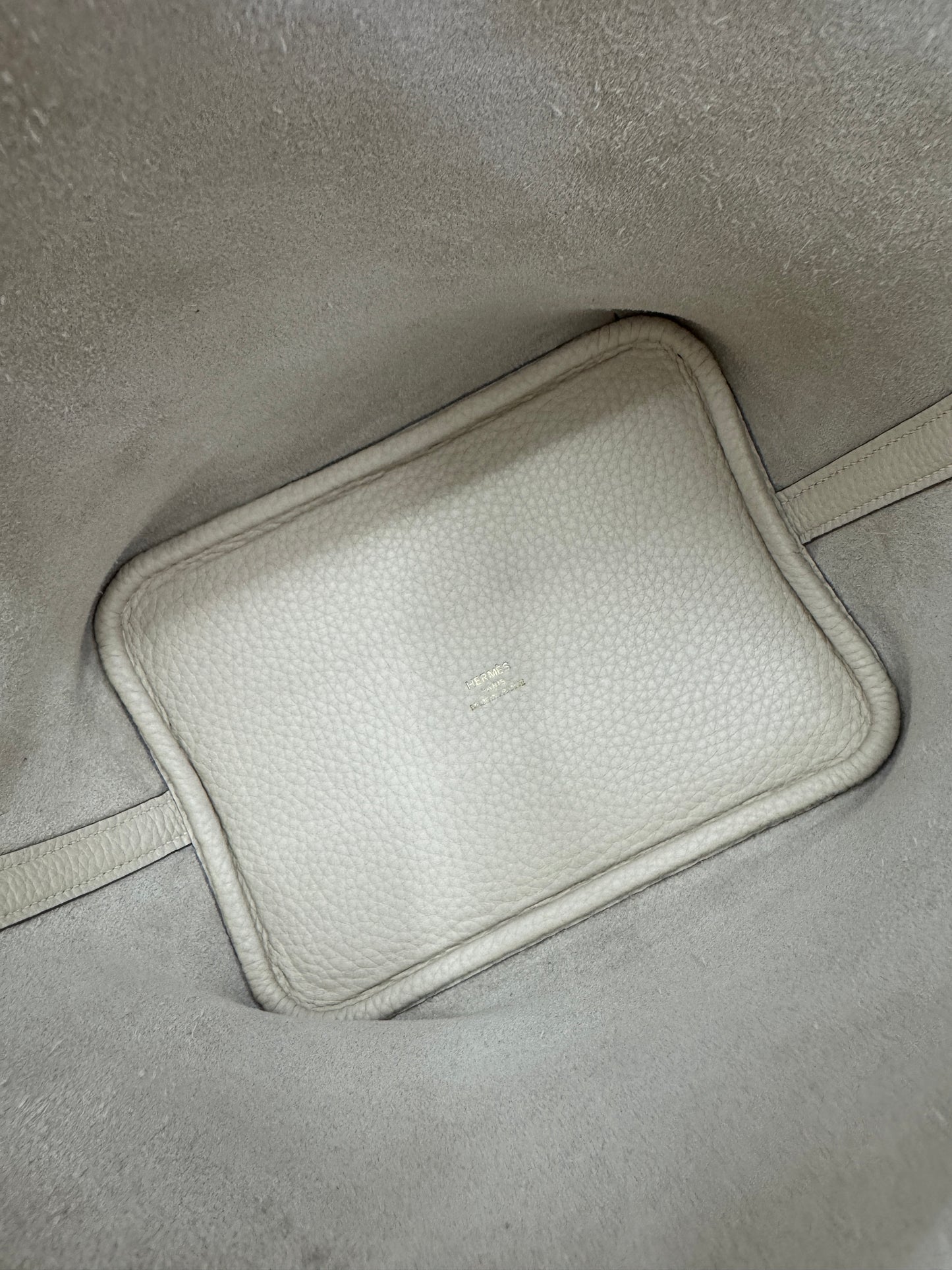 HERMES Picotin 18 奶昔白金扣 Craie GHW