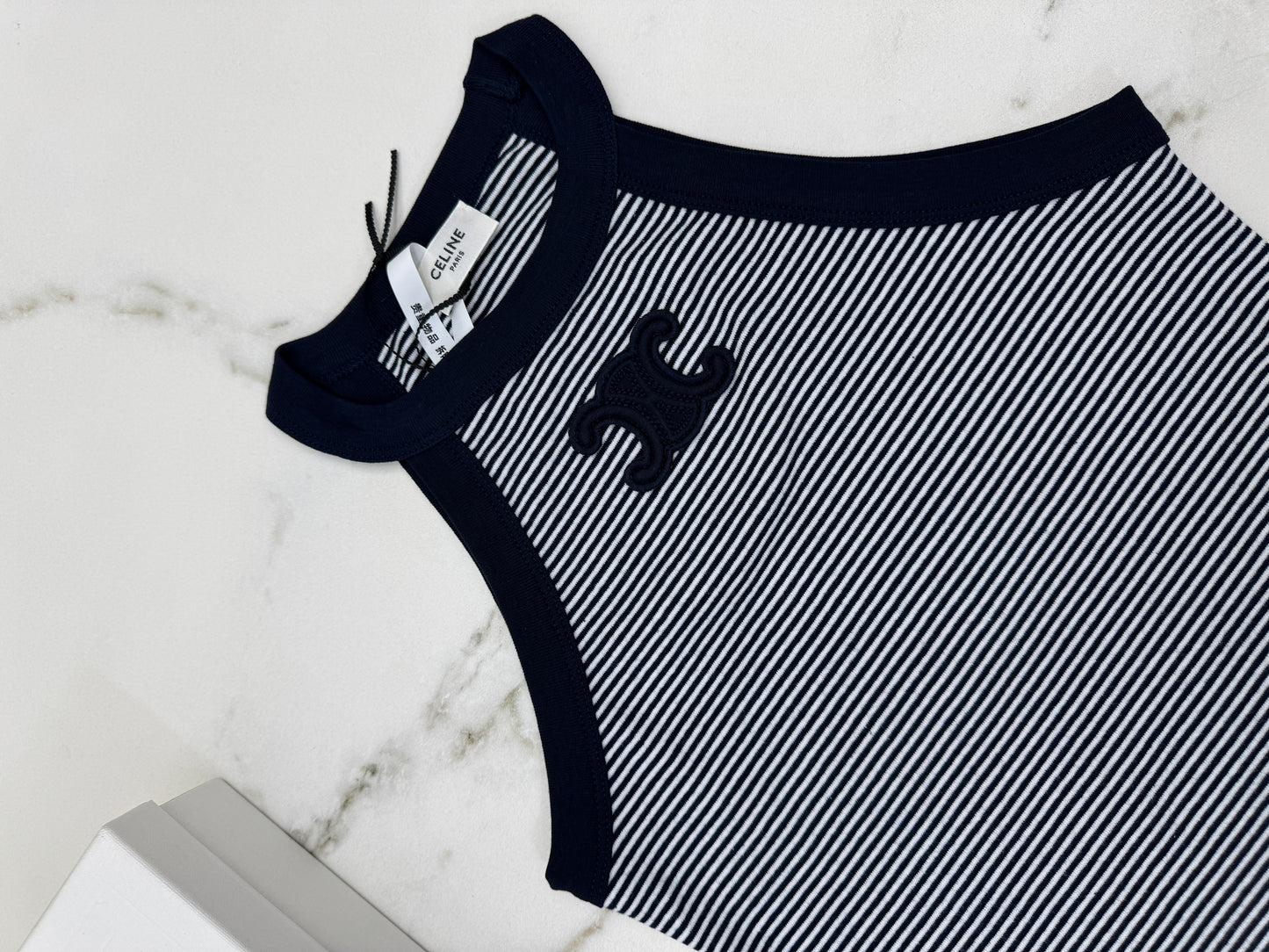 CELINE 海軍藍條紋背心