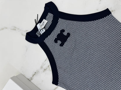 CELINE 海軍藍條紋背心