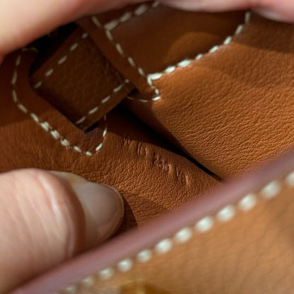 HERMES Mini Jypsiere 金棕金扣 Gold