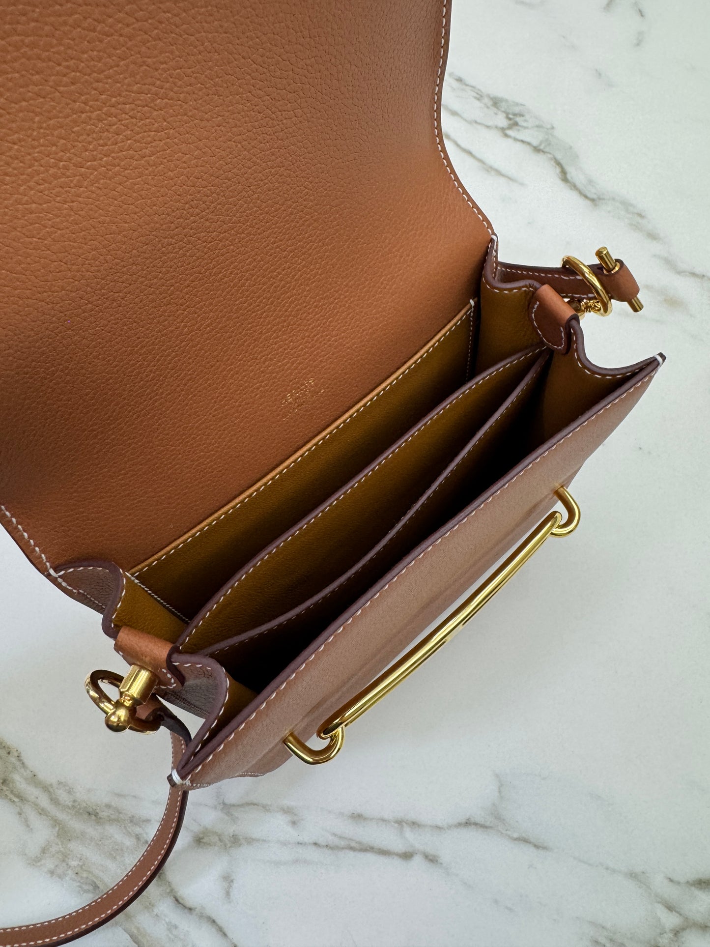 HERMES Mini Roulis Gold Evercolor GHW