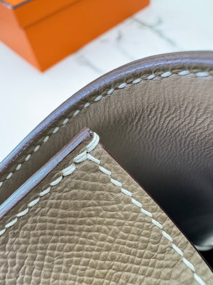 HERMES Constance Elan 大象灰銀扣 Epsom Etoupe PHW