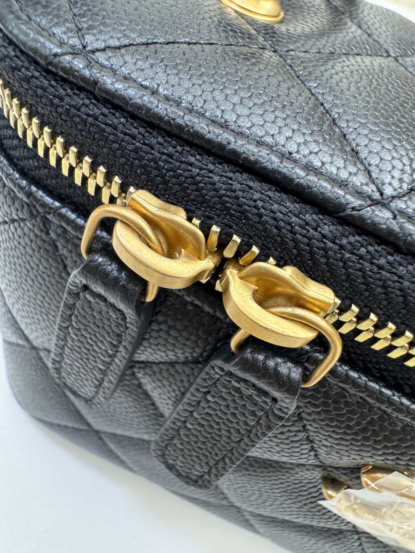 CHANEL 24S 調節扣 珠光黑長盒子
