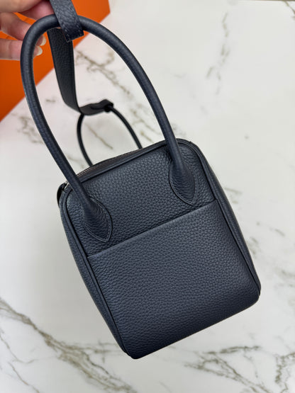 HERMES Lindy 26 石板灰銀扣 85 Ardoise TC PHW