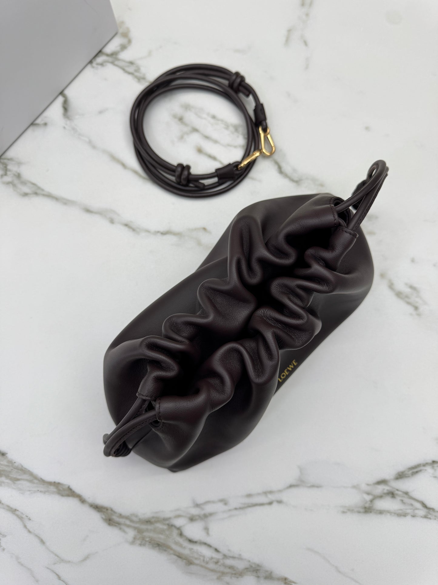 LOEWE Flamenco Purse Medium Dark Chestnut