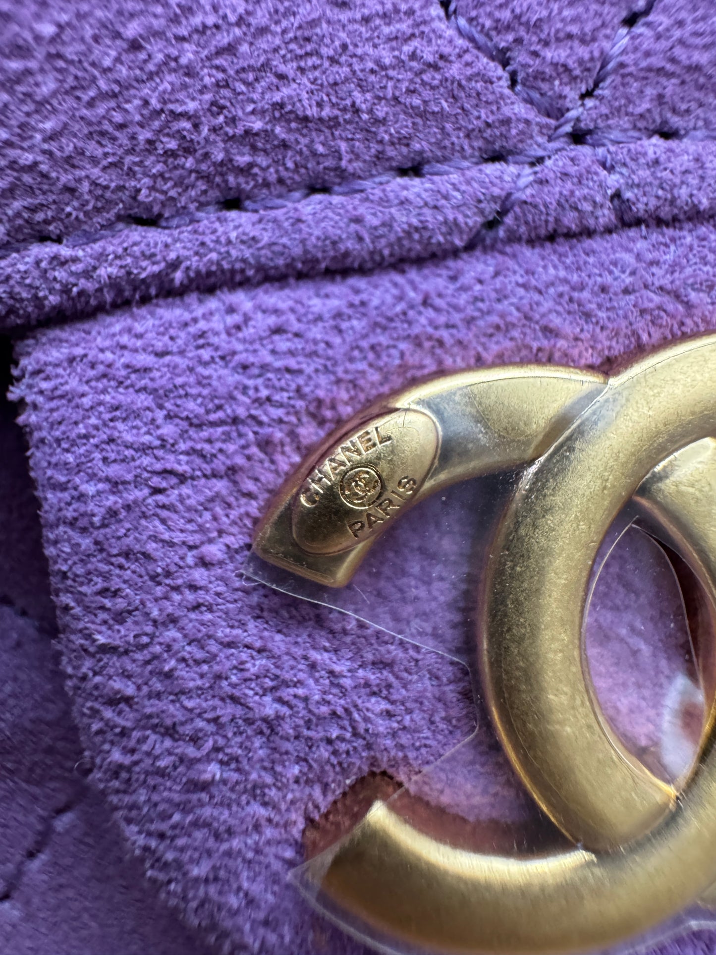 CHANEL Mini 25 Bag 紫色麂皮
