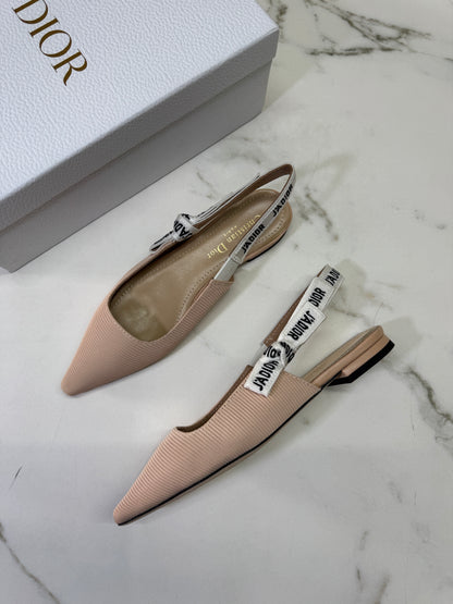 DIOR J'adior Slingback 裸色 科技布面 2.5cm