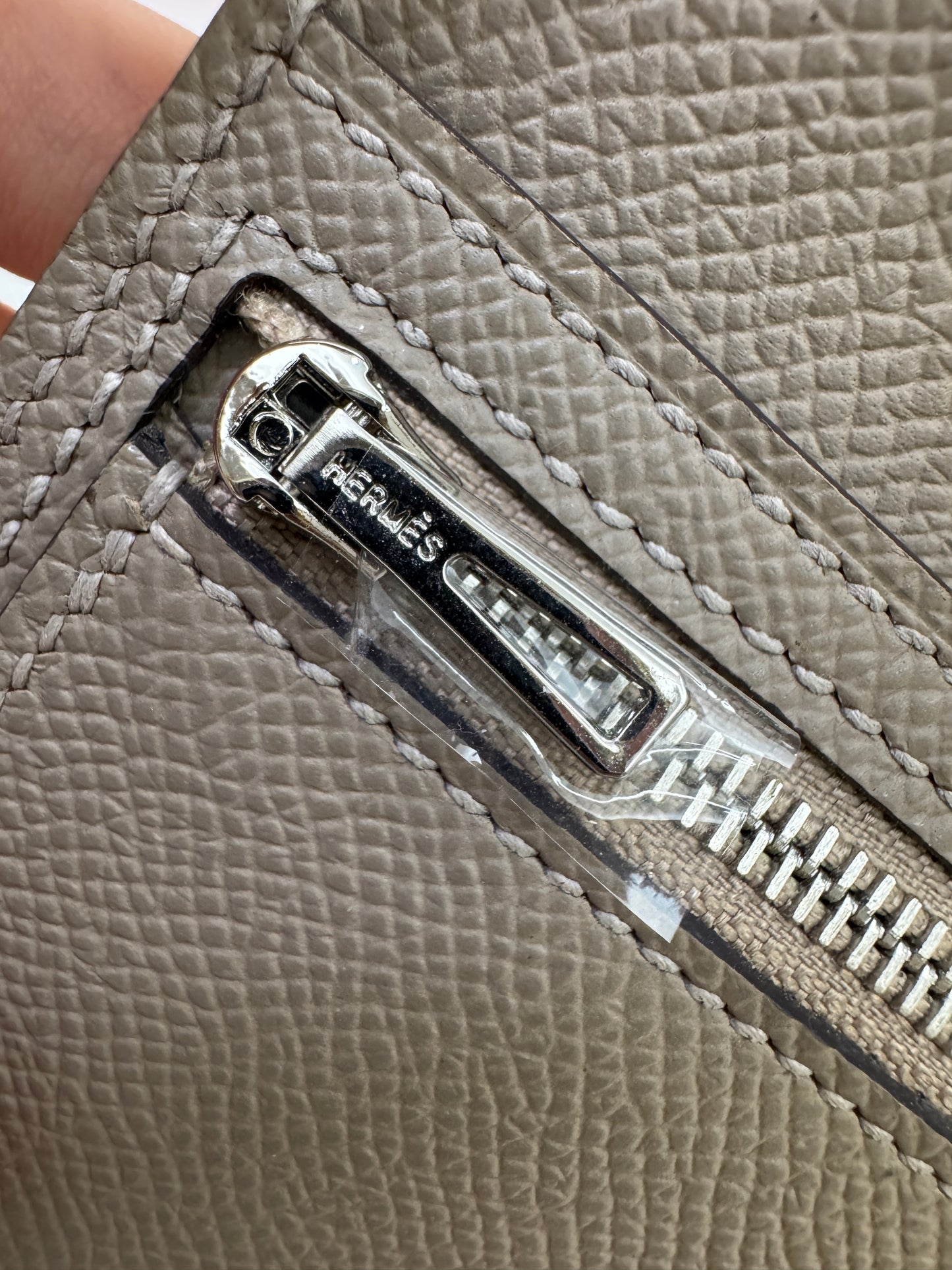 HERMES Bearn Wallet 瀝青灰銀扣 Epsom M8 Gris Asphalt PHW