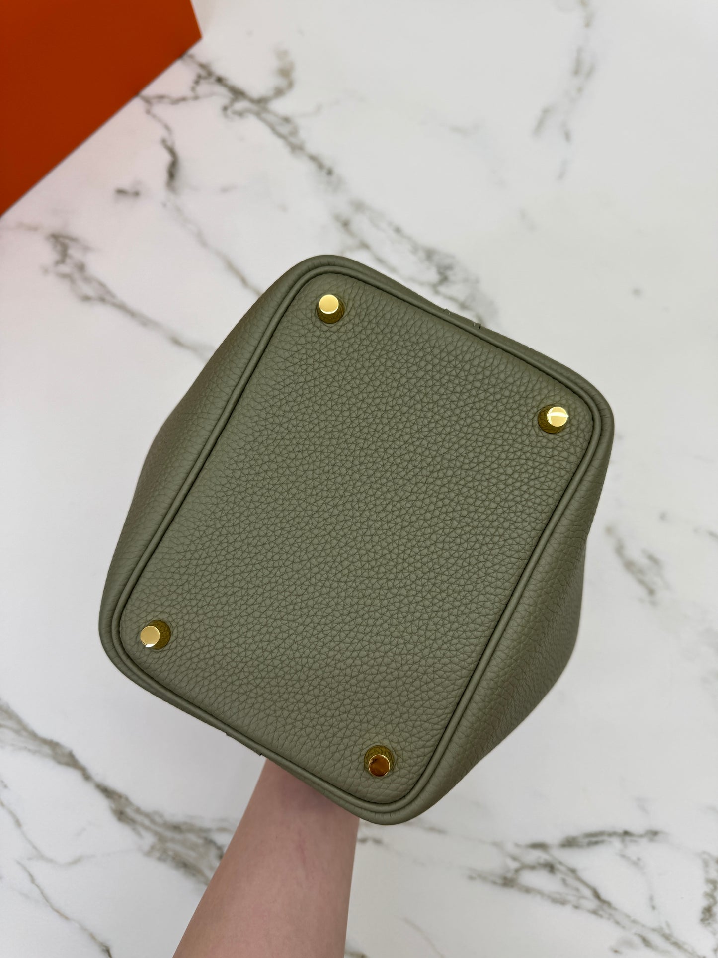 HERMES Picotin Lock 18 鼠尾草綠金扣 Q1 Sauge GHW￼