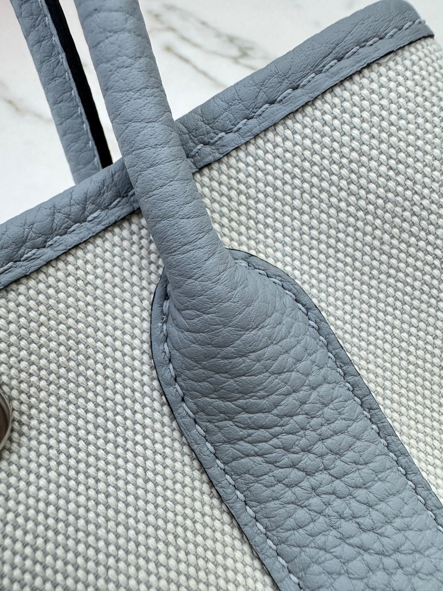 HERMES Neo Garden Party 23 木偶灰 Negonda Canvas
