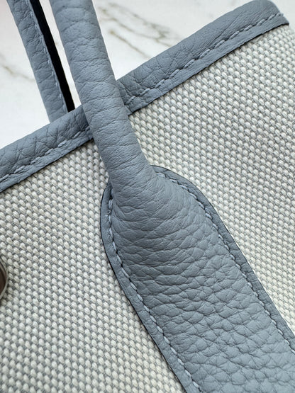 HERMES Neo Garden Party 23 木偶灰 Negonda Canvas