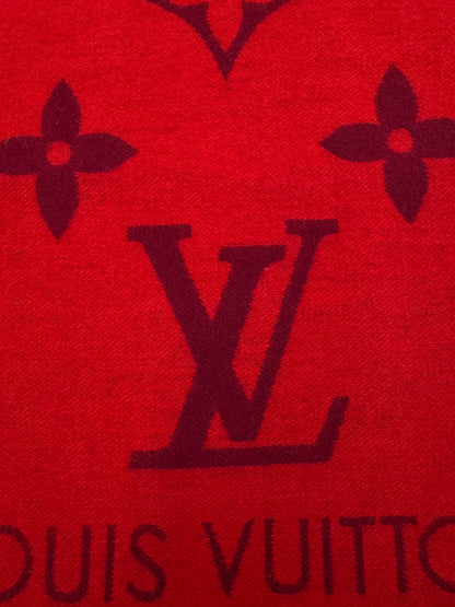 LV Reykjavik Scarf 100% Cashmere Rubis