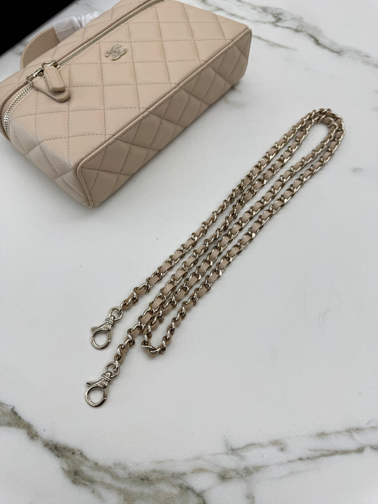 CHANEL LP盒子包 淺杏色