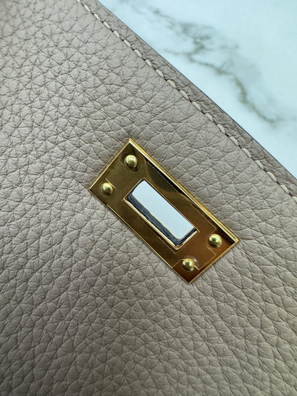 HERMES Kelly 25 斑鳩灰金扣 內縫 Togo 81 Gris Tourterelle GHW