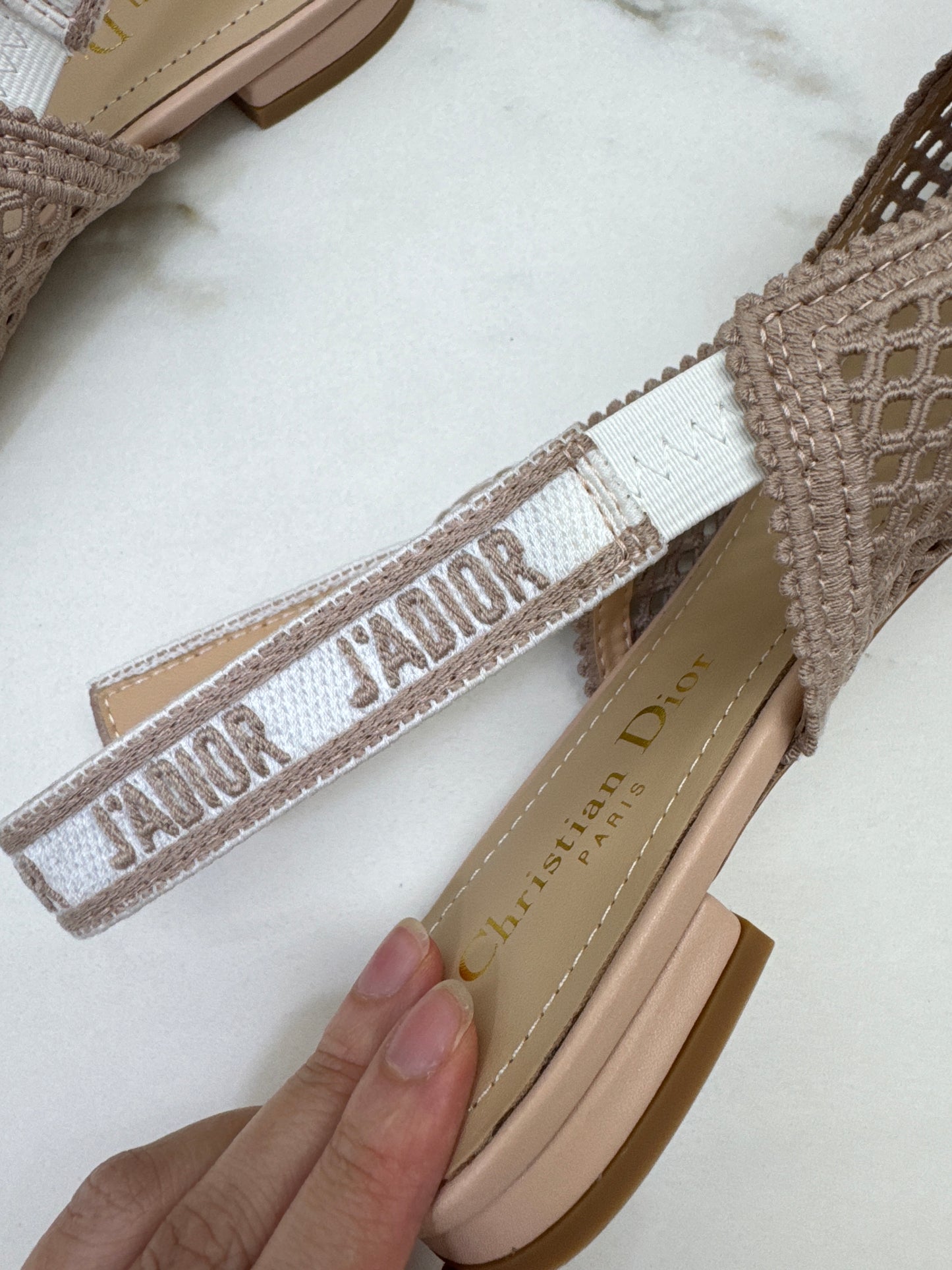 DIOR J’adior Slingback 裸粉鏤空