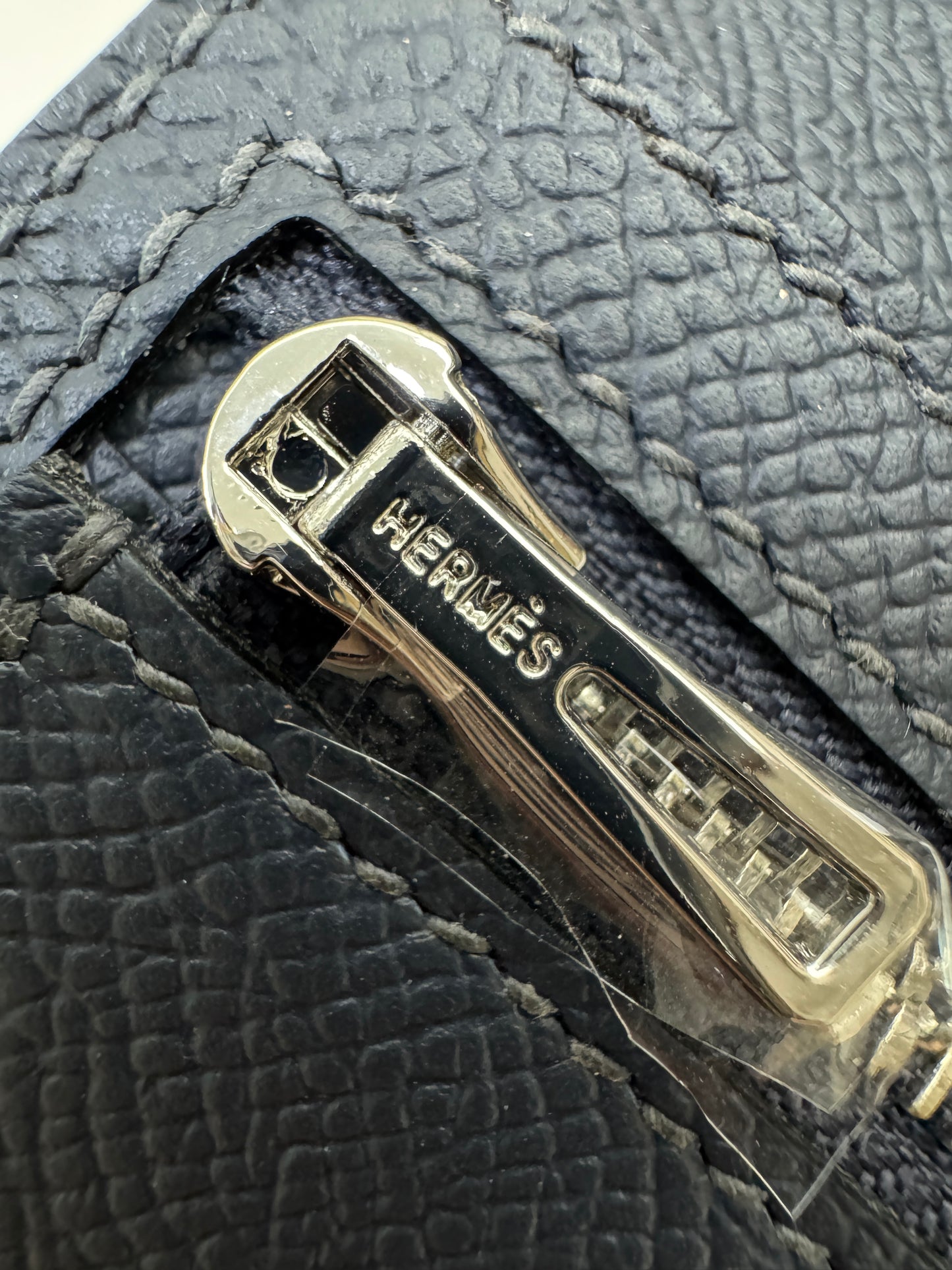 HERMES Bearn Wallet 午夜藍銀扣 Epsom Bleu Nuit PHW
