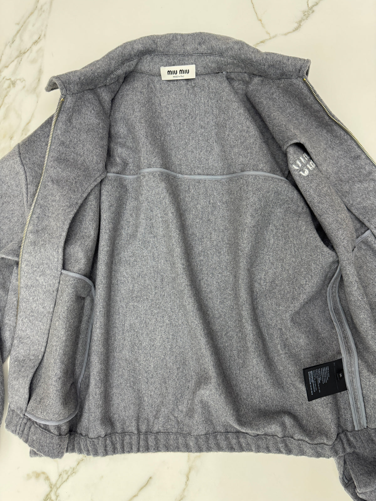 MIU MIU 25FW 灰色羊毛外套