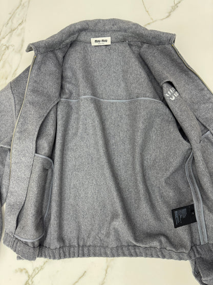 MIU MIU 25FW 灰色羊毛外套