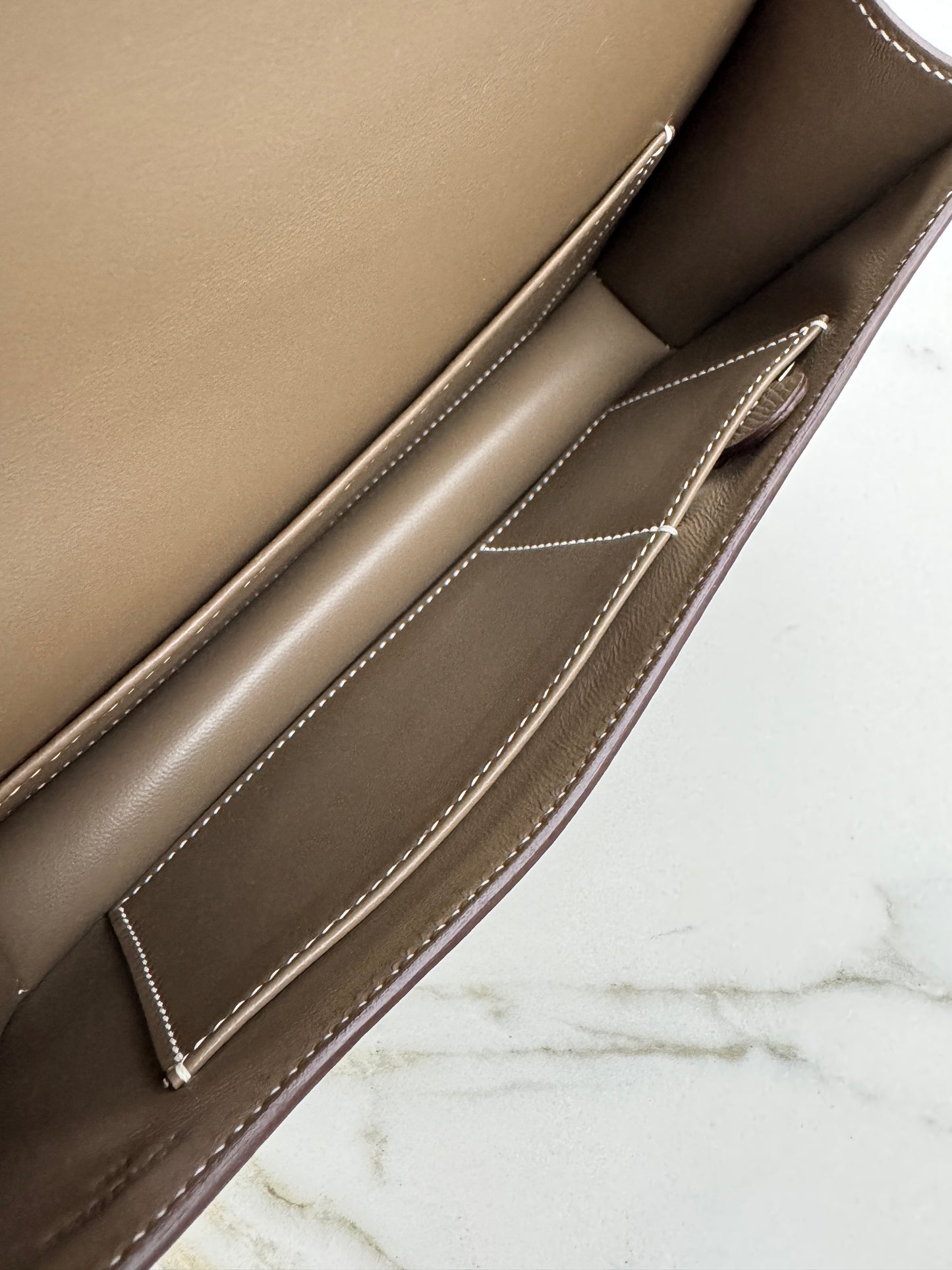 HERMES Constance Elan 大象灰銀扣 Epsom Etoupe PHW