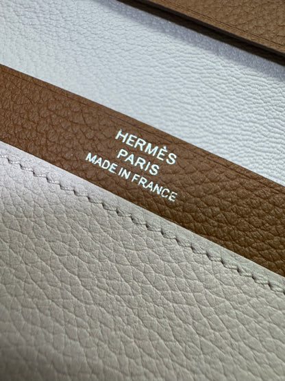 HERMES R.M.S. Card Holder 夢幻紫拼金棕 Evergrain