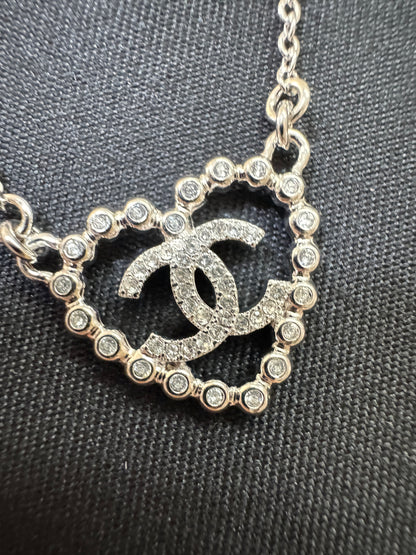 CHANEL 25P 心形鏤空項鏈