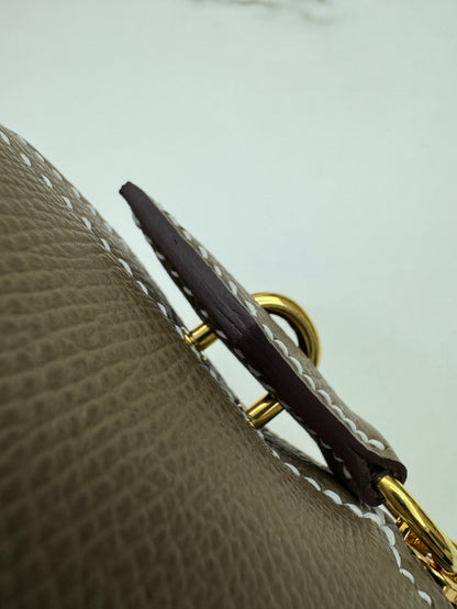 HERMES Bolide 25 大象灰金扣 Epsom Etoupe GHW