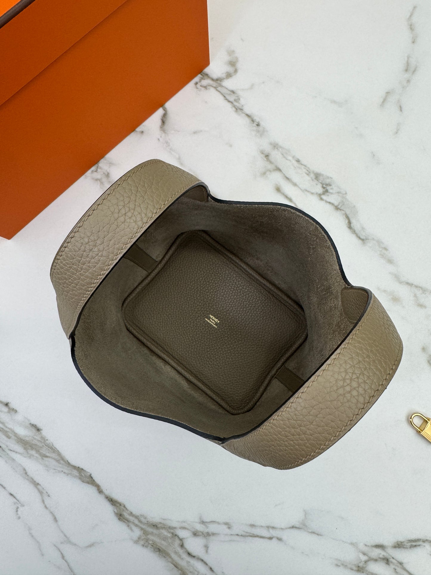 HERMES Picotin 18 馬爾淺米金扣 8Q Beige Marfa GHW