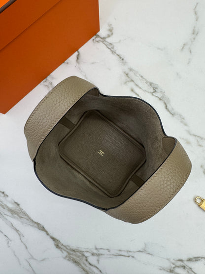 HERMES Picotin 18 馬爾淺米金扣 8Q Beige Marfa GHW
