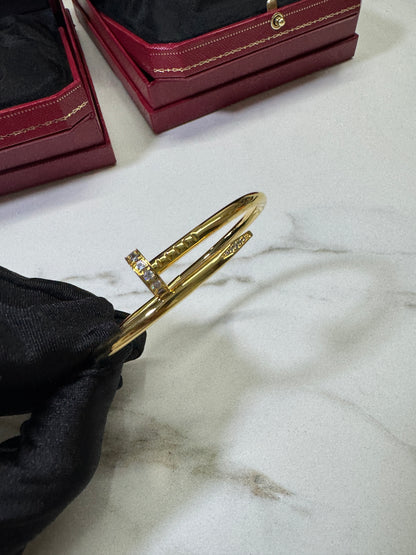 CARTIER Juste un Clou 釘子手鐲 金色粗版
