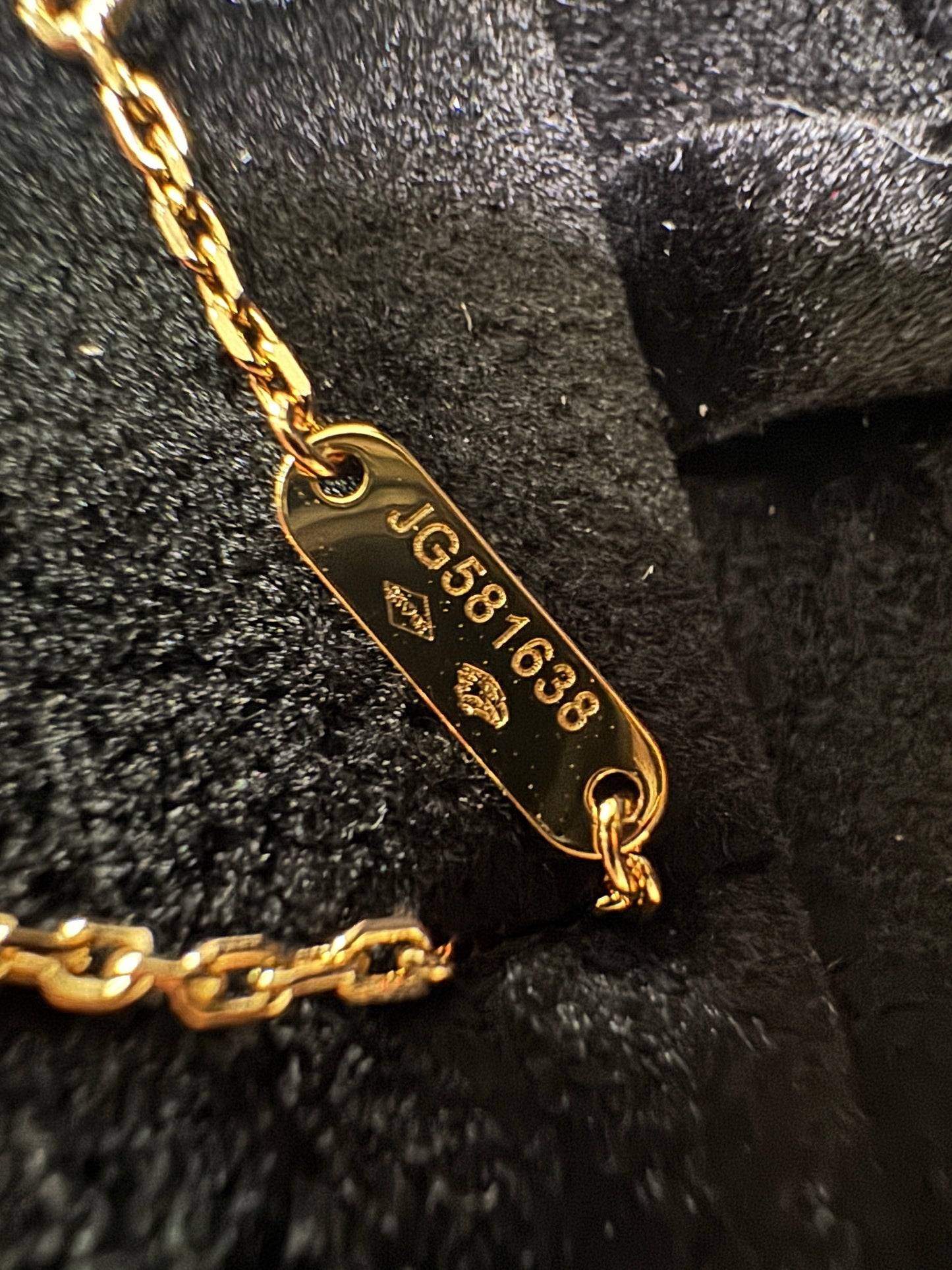 VCA Vintage Alhambra 白貝母金色項鏈