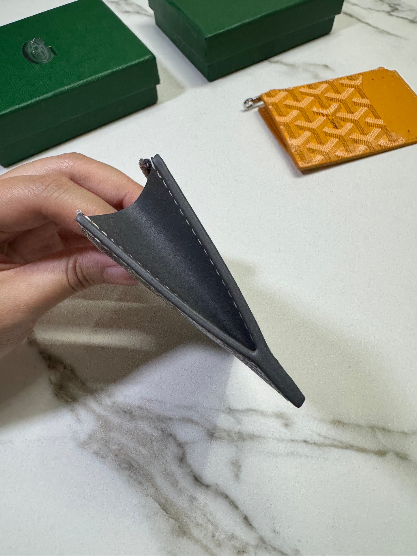 GOYARD Bourbon Zipped Cardholder 灰色