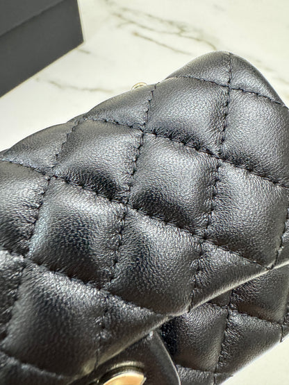 CHANEL 迷你CF包掛 黑色