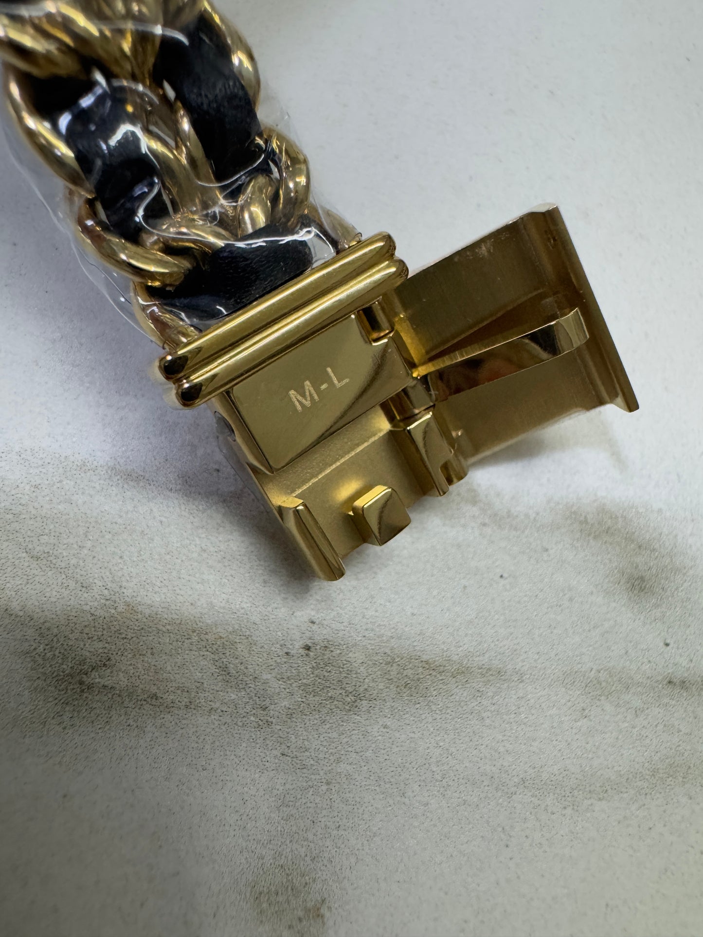 CHANEL Premier 小方糖黑金手錶