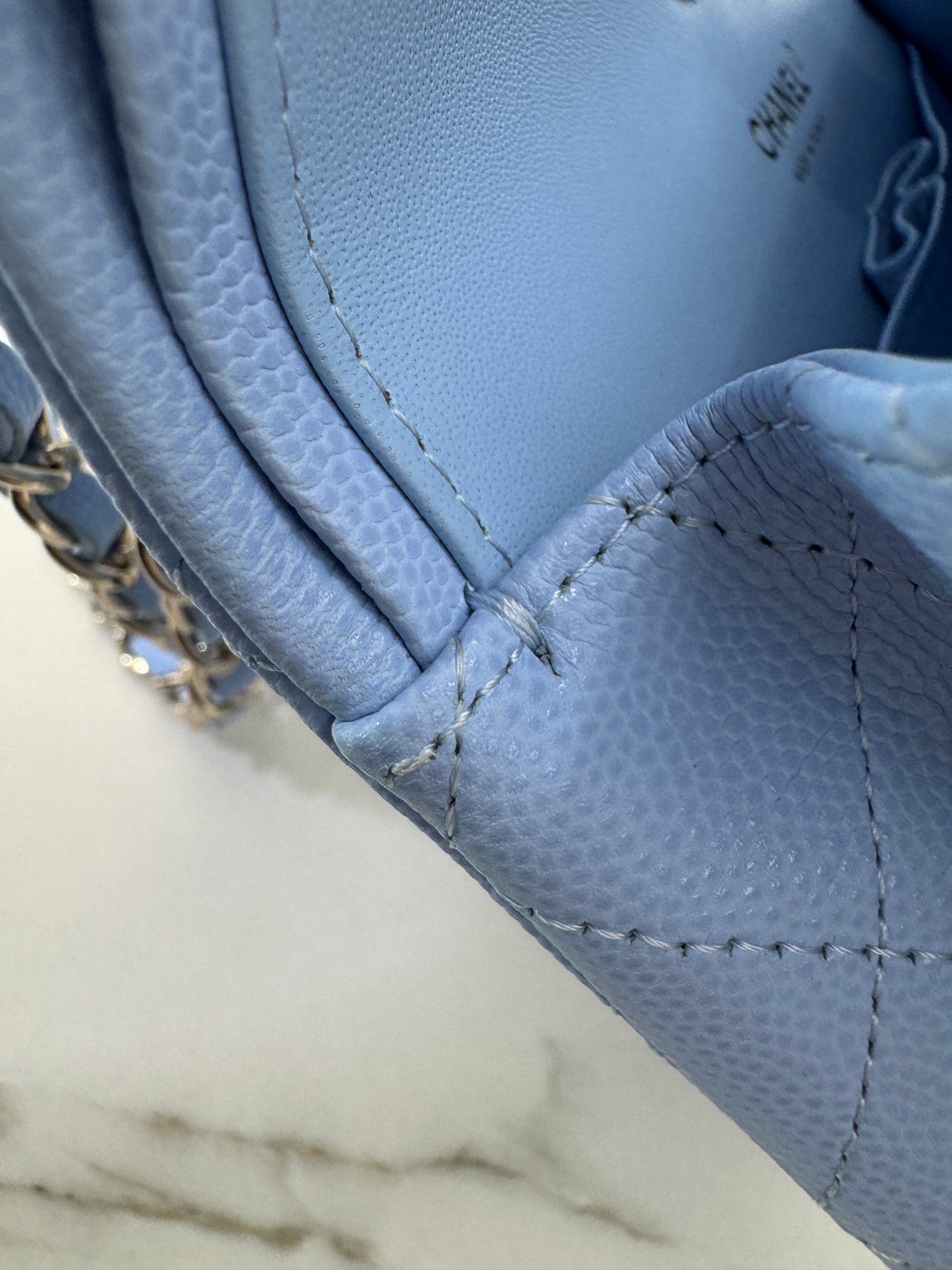 CHANEL CF23 Small 23P粉藍色