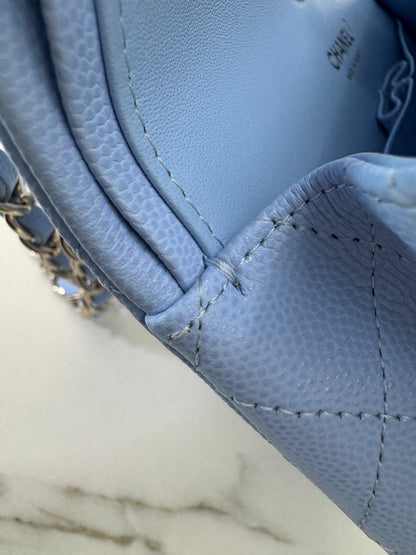 CHANEL CF23 Small 23P粉藍色