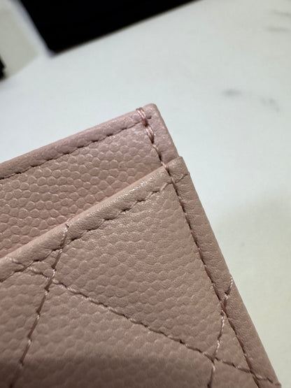 CHANEL 21C 裸粉色卡包